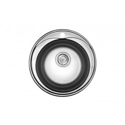 zlew stalowy Octopus 2D 49cm z syfonem