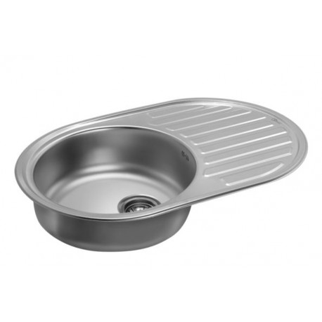 zlew stalowy Octopus 3D dekor 77x50 z syfonem