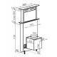 okap wysuwany z blatu "downdraft" Spirit Focus 88cm